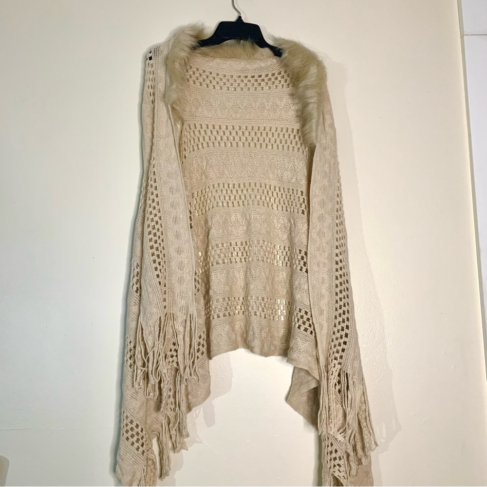 Knit Cream Sleeveless Womens Sweater Vest